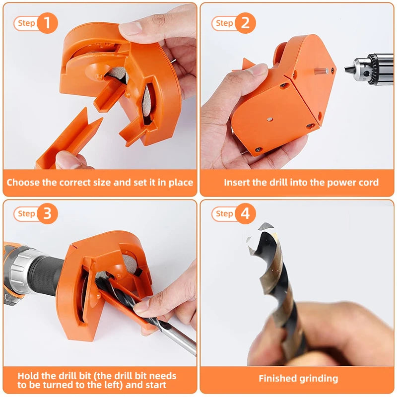 Multipurpose Drill Bit Grinding Sharpener, Power Drill Bit Sharpeners, Drill Press Sharpening System Drill Bit Sharpener