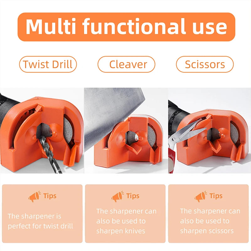 Multipurpose Drill Bit Grinding Sharpener, Power Drill Bit Sharpeners, Drill Press Sharpening System Drill Bit Sharpener